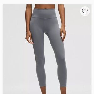Gray lululemon Wunder Train Mesh Panel High-Rise